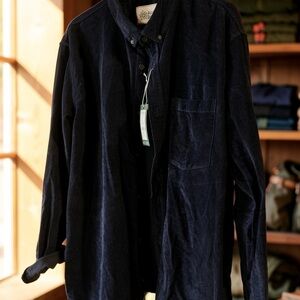 Alpine Design Men's Casual Button Down Shirt - Navy Blue